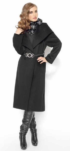 2442 Clearance -  Ladies' Wool Wrap Coat - Size 42 (12)
