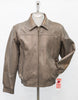 4730 Clearance - Men's Bomber in Olive Marbre Lamb w/Pyramid Lamb Trims - Size 42