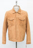 4830 Clearance -  Men`s Bomber Jacket in a textured Lambskin - Sizes 42 & 44