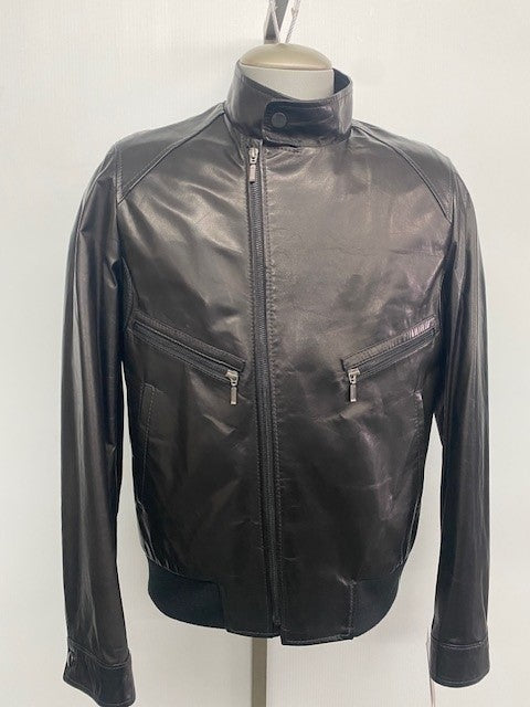 4856 Clearance - Men's Leather Bomber Jacket - Size 40