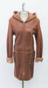 5947 Clearance - Cognac Snowtop Shearling w/Non-Detachable Hood - Size 12