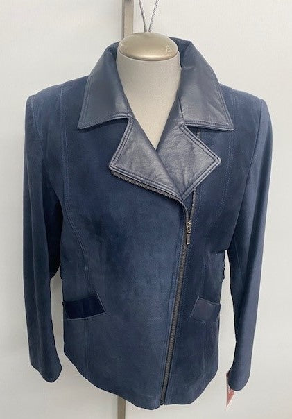 6016 Clearance - Ladies' Perfecto Style Bomber Jacket - Size 16