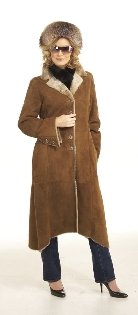 6035 Clearance - Ladies' Toffee Glazed Shearling - Size 10