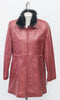 6067X Clearance - Ladies Car Coat with Detachable Fur Collar - Size 12