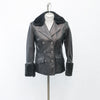 6068 Clearance - Ladies' Bomber w/Shearling Collar & Cuffs - Size 10