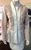 6088 Clearance - Ladies' Off-white Lamb with White/Beige Stripes - Size 10
