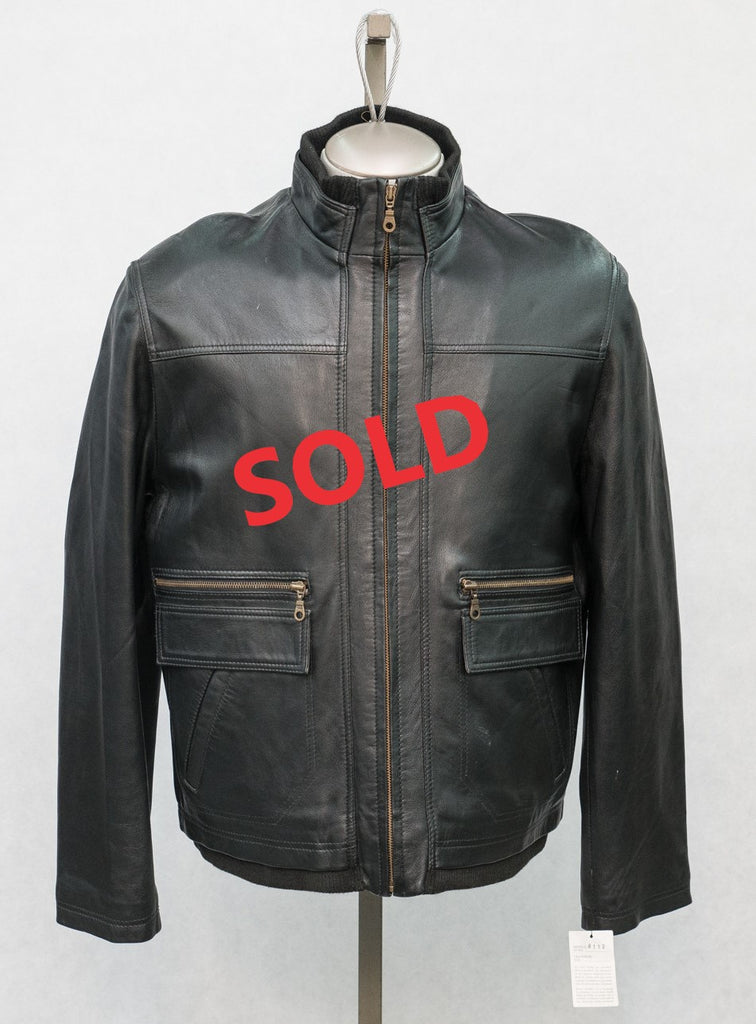 8112 Clearance - Men's Bomber Jacket - Dark Brown - Size Large