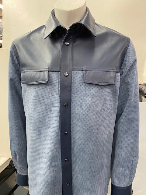 4789 Clearance - Mens Leather/Suede Overshirts