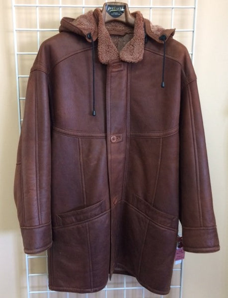 4595 Clearance - Men's Cognac Snowtop Sheepskin - Size 40