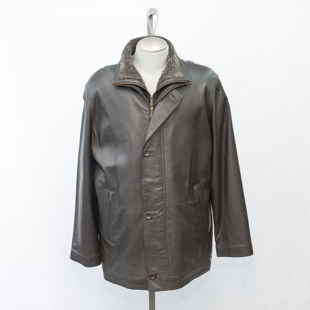 4613 Men's 3/4 Lambskin Jacket with Sheepskin Collar