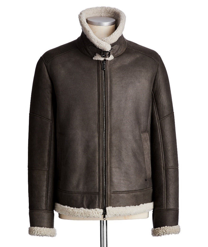 4885 Men's Shearling Bomber Jacket