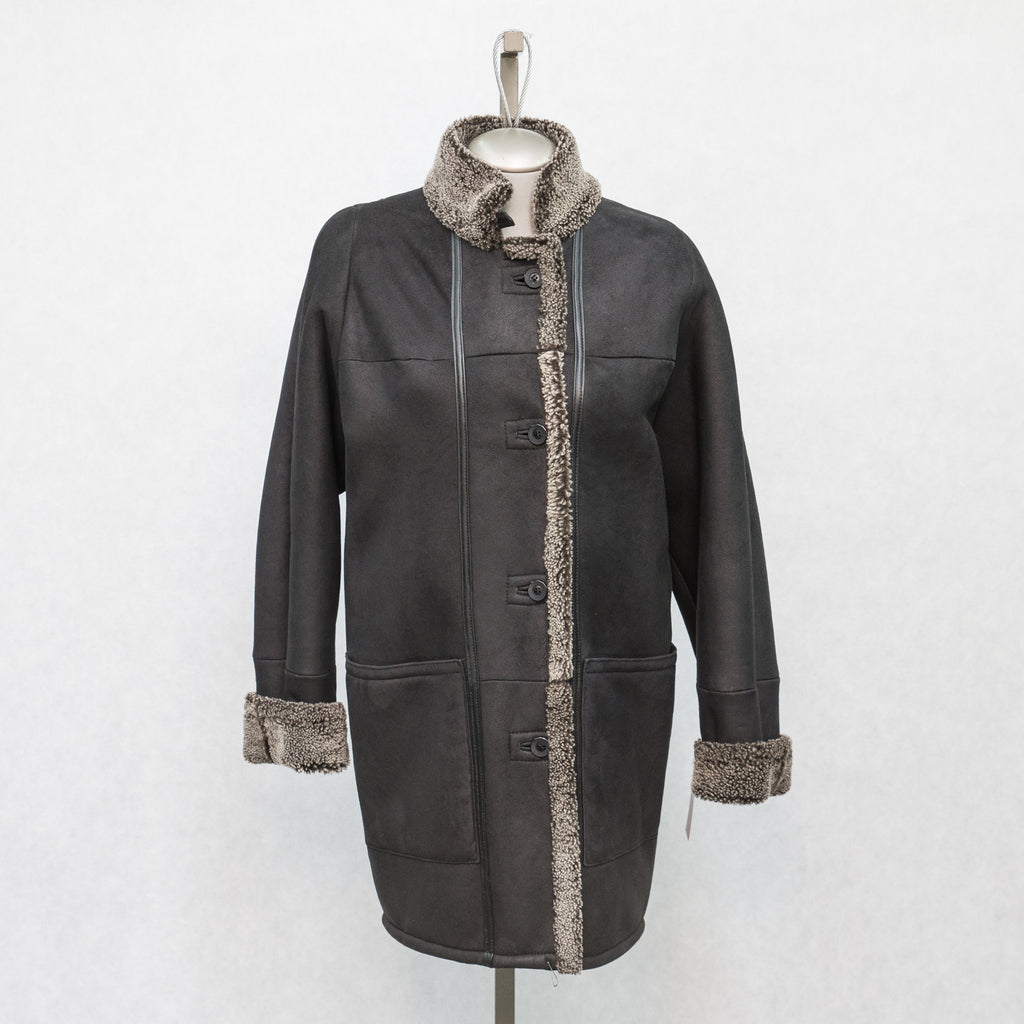 5949 Clearance - Black Snowtop Shearling - Size 10