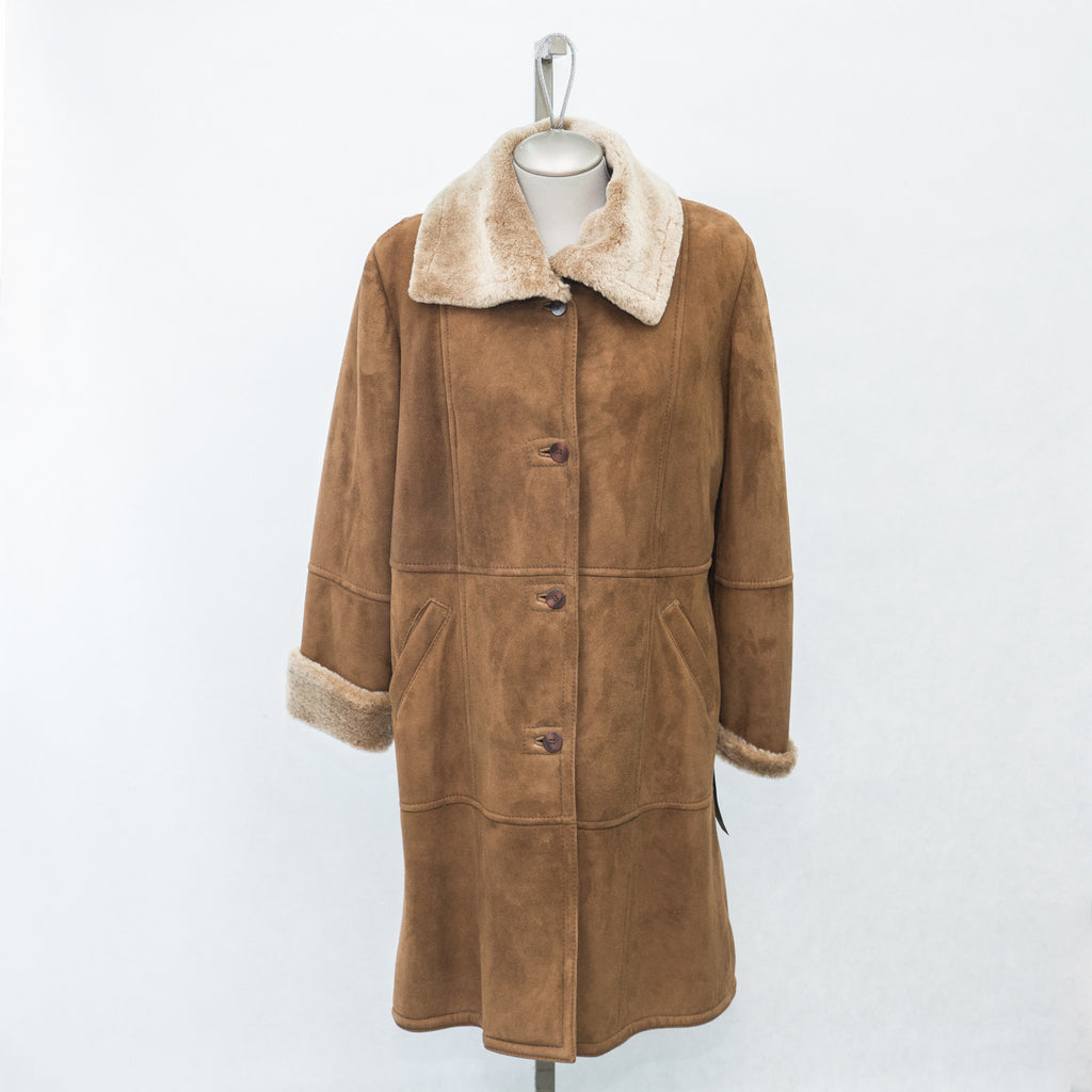 5957 Clearance - Ladies' Maple Glazed Sheepskin - Size 14