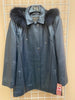 6047 Clearance - New Red or Navy Lamb w/Detachable Fox Fur Hood - Sizes 14 & 26