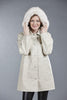 6065 Ladies' Lambskin Parka with Detachable Fox Fur Hood
