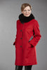 6103 Ladies' Wool Coat w/Optional Fox Fur Band